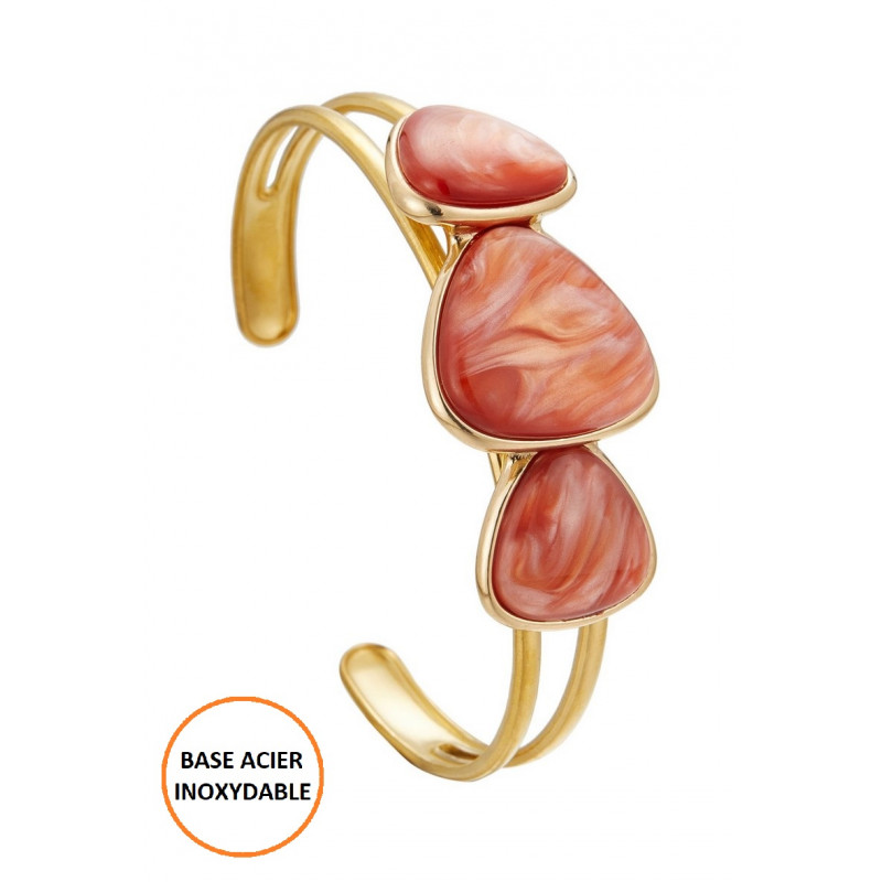 Bounena - Bracelet réglable Saumon