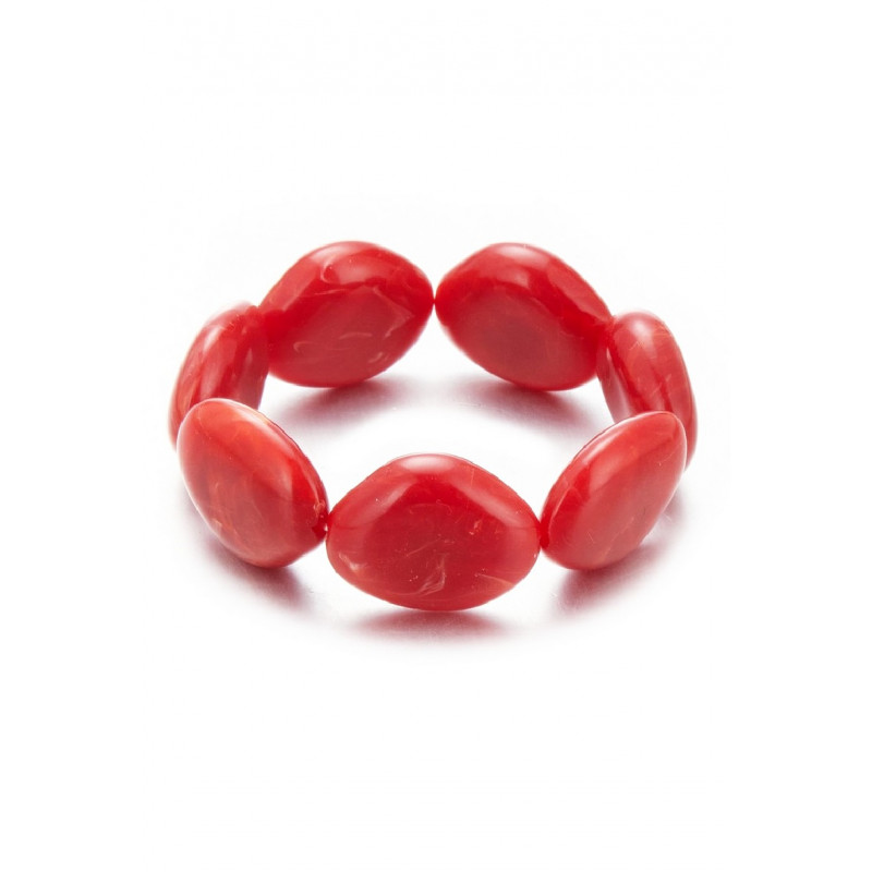 Touma - Bracelet élastique Rouge