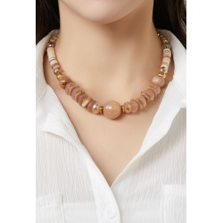 Tajeddigt - Collier Beige