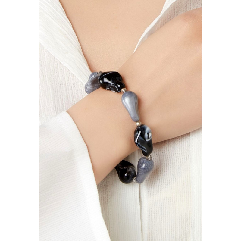 Tapiwa - Bracelet élastique Gris