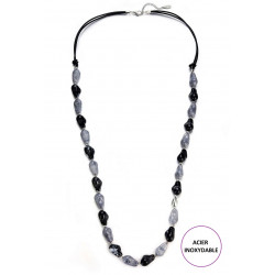 Tapiwa - Sautoir Gris