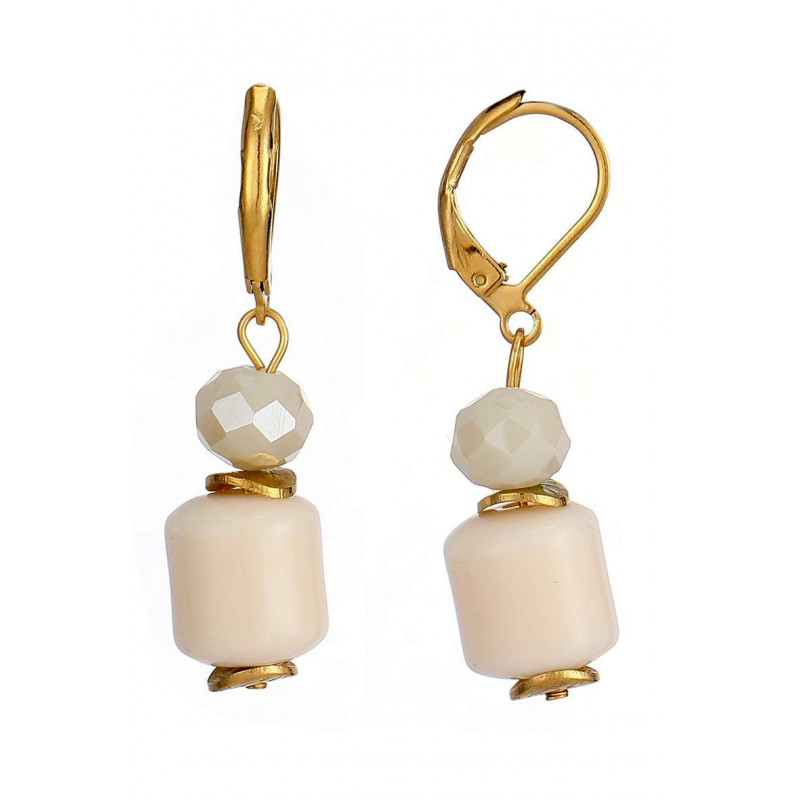 Tarnime - Boucle d'oreille dormeuse Blanche