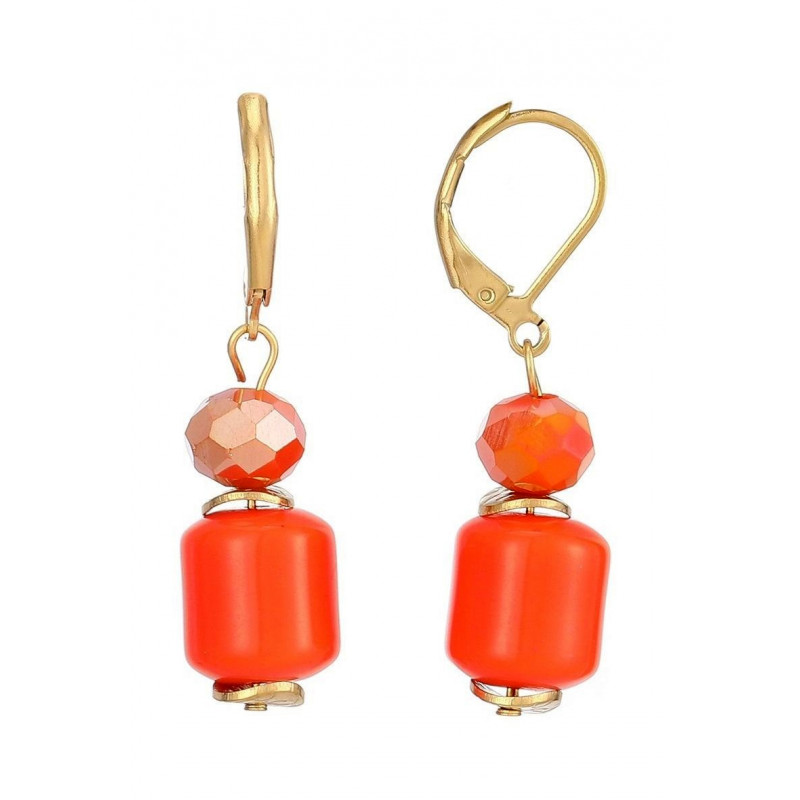 Tarnime - Boucle d'oreille dormeuse Orange