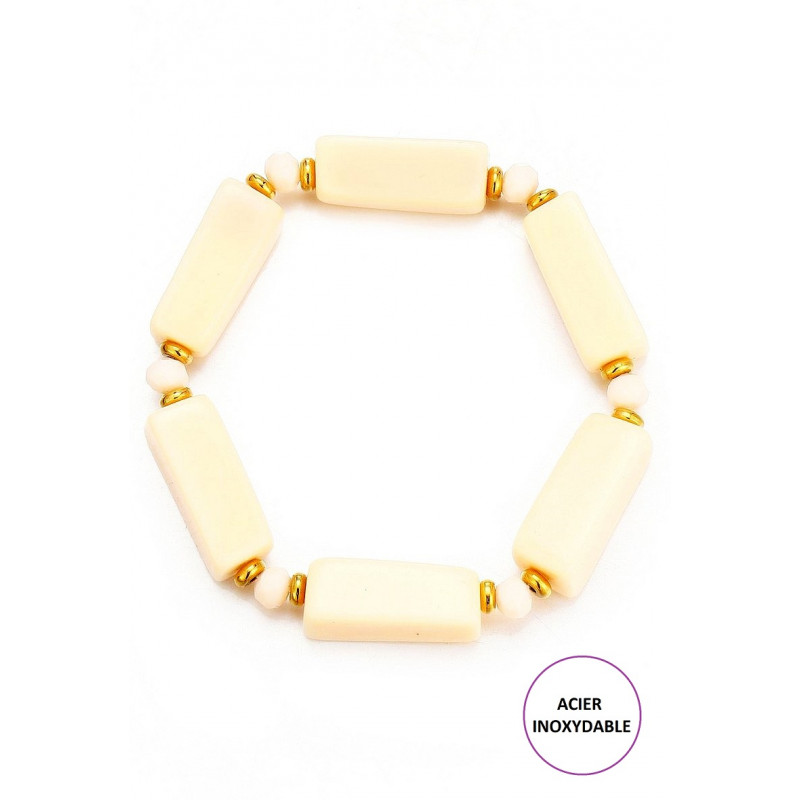 Terhi - Bracelet élastique Blanc