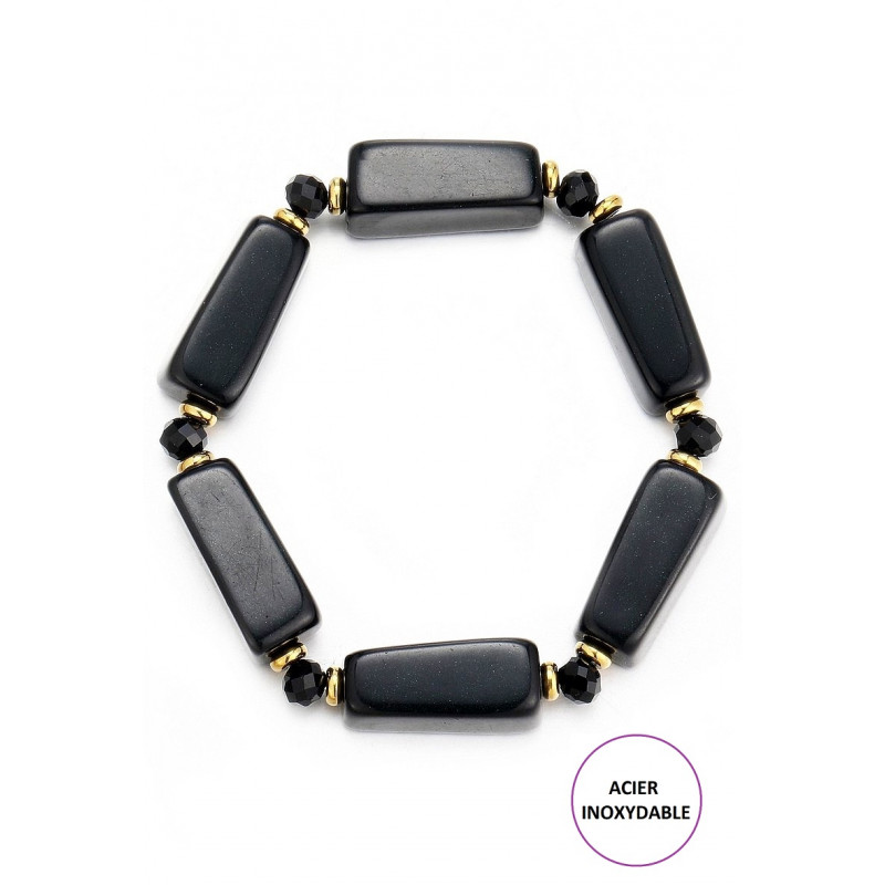 Terhi - Bracelet élastique Noir