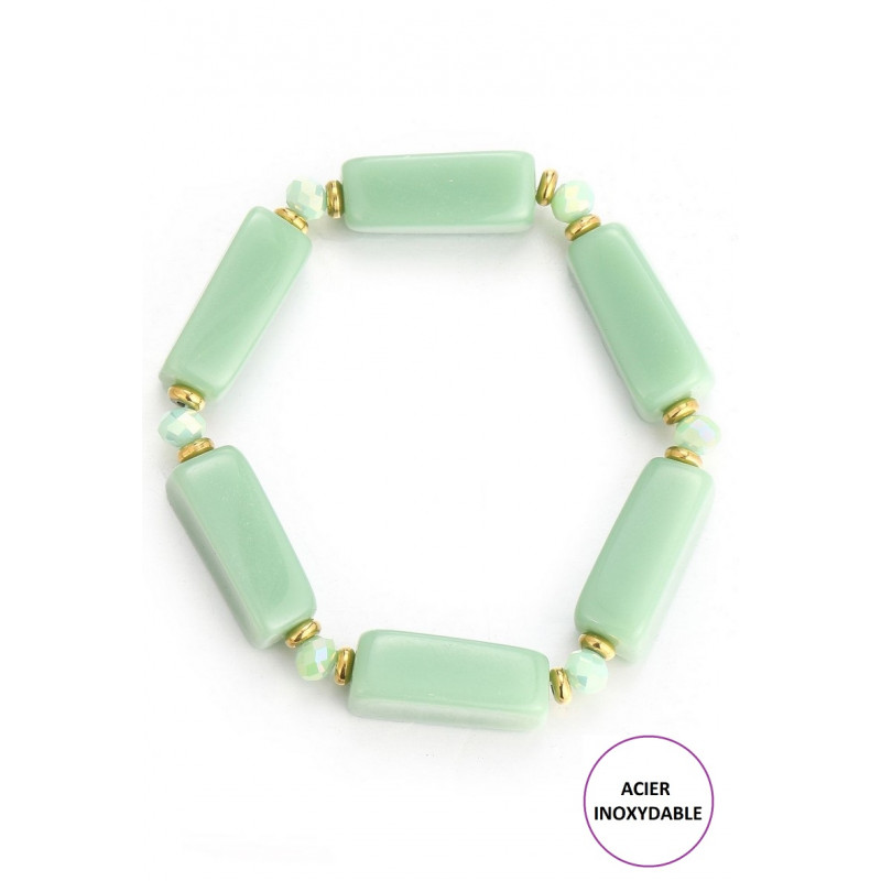 Terhi - Bracelet élastique Vert