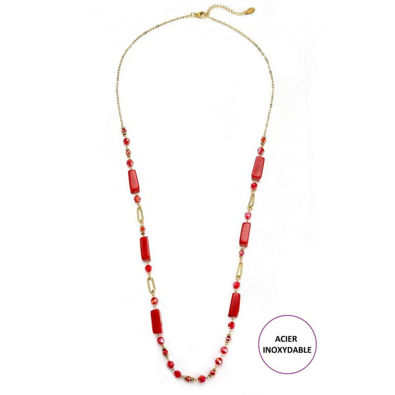 Terhi - Sautoir Rouge