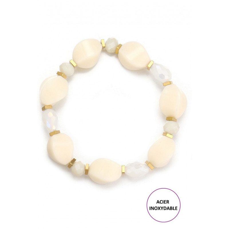 Thema - Bracelet élastique Blanc
