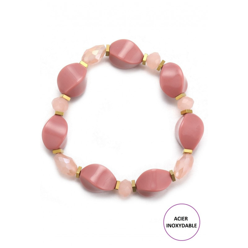 Thema - Bracelet élastique Rose