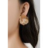 Xiahe - Boucle d'oreille clip Dorée