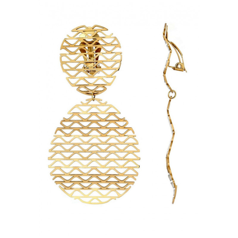 Zakilya - Boucle d'oreille clip Dorée