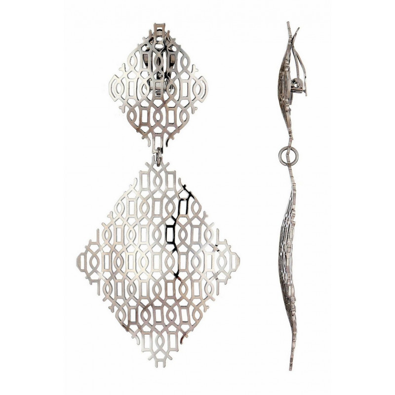 Zeitouna - Boucle d'oreille clip Argentée