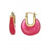 Urlas - Boucle d'oreille acier Fuchsia