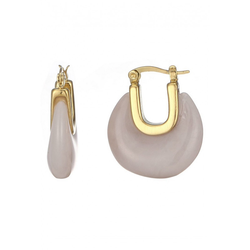 Urlas - Boucle d'oreille acier Grise