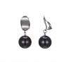 Sheila - Boucles d'oreilles clip noir
