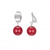 Sheila - Boucles d'oreilles clip rouge