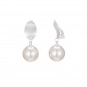 Sheila - Boucles d'oreilles clip blanche