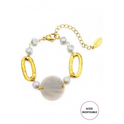 Tualenn - Bracelet acier Gris