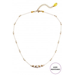 Talitha - Collier Blanc