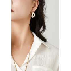 Ichra - Boucle d'oreille tige Dorée