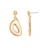 Ichra - Boucle d'oreille tige Dorée