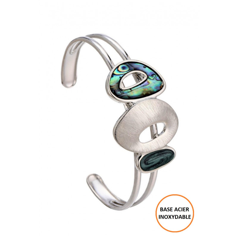 Ichra - Bracelet réglable Argentée