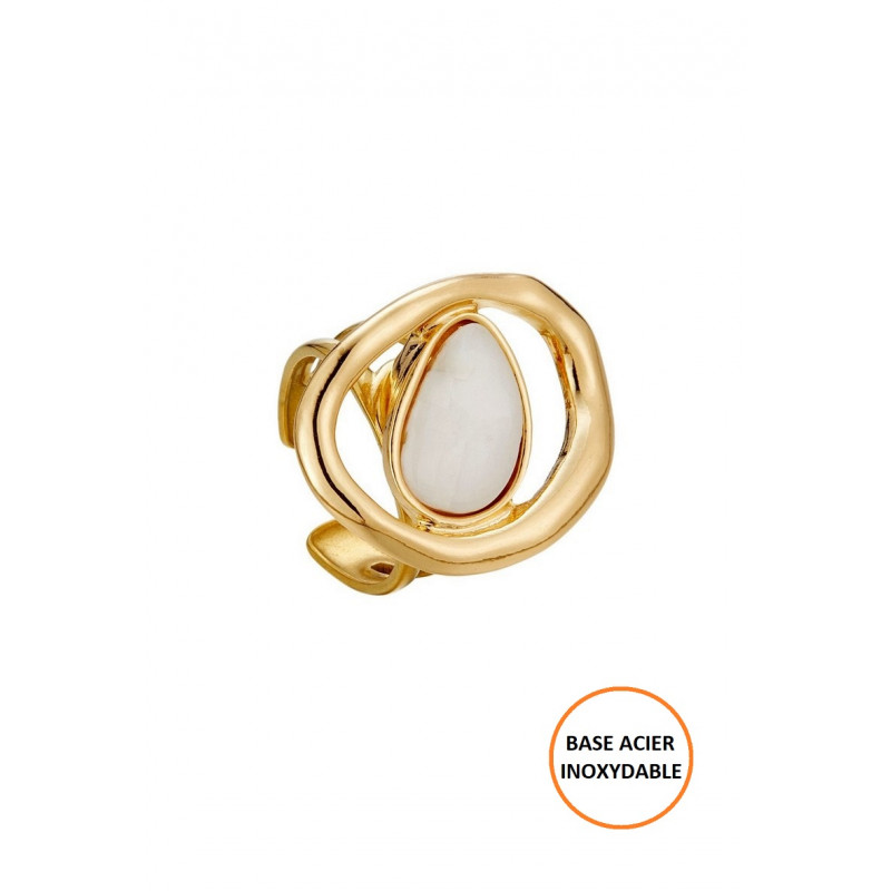 Ignacia - Bague réglable Blanche