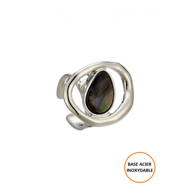 Ignacia - Bague réglable Noire