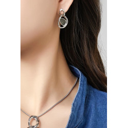 Ignacia - Boucle d'oreille tige Blanche