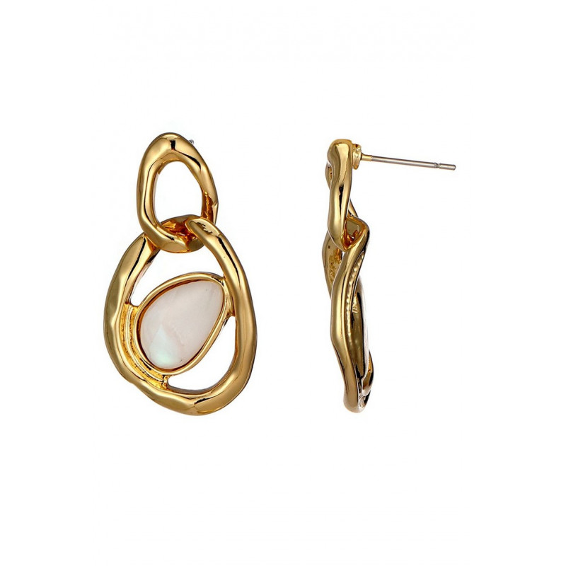 Ignacia - Boucle d'oreille tige Blanche