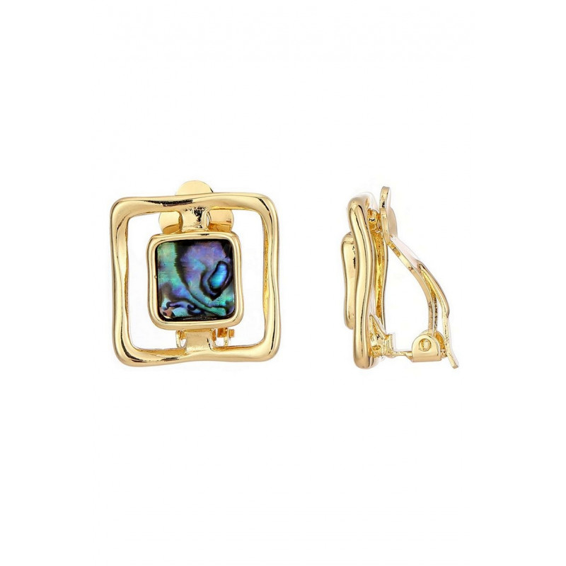 Illona - Boucle d'oreille clip Abalone