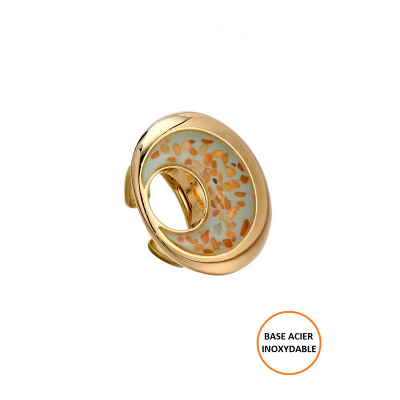 Itzel - Bague réglable Bicolore