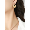 Itzel - Boucle d'oreille tige Bicolore