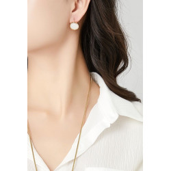 Ightina - Boucle d'oreille dormeuse Dorée