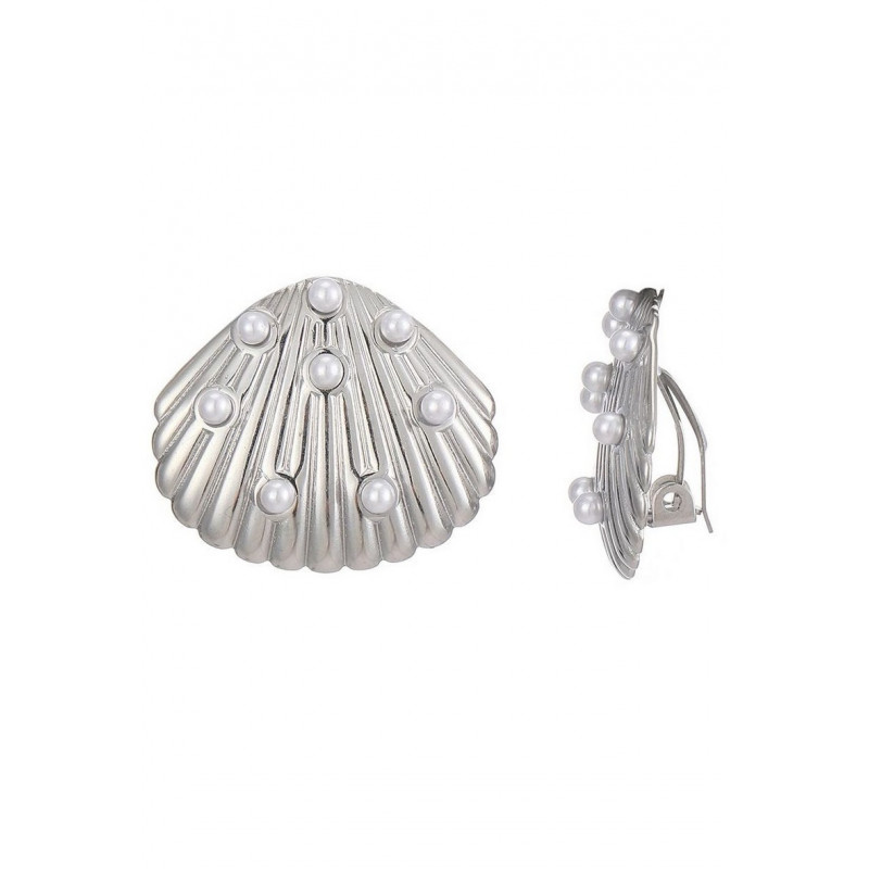 Zrinka - Boucle d'oreille clip Argentée