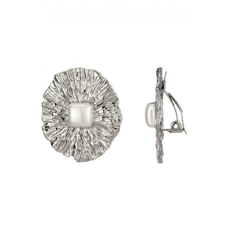 Zornitsa - Boucle d'oreille clip Argentée