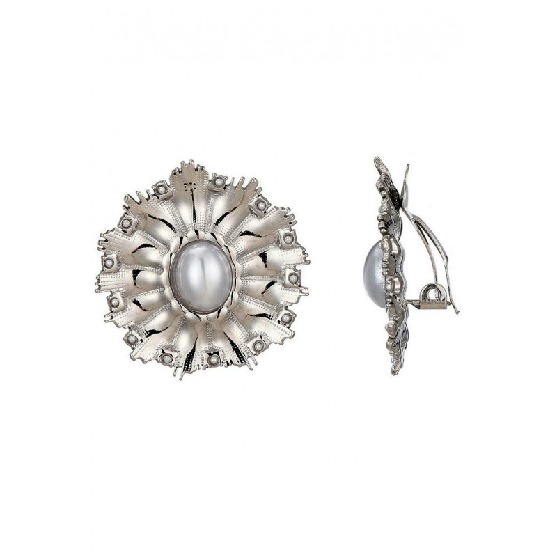 Zorka - Boucle d'oreille clip Argentée