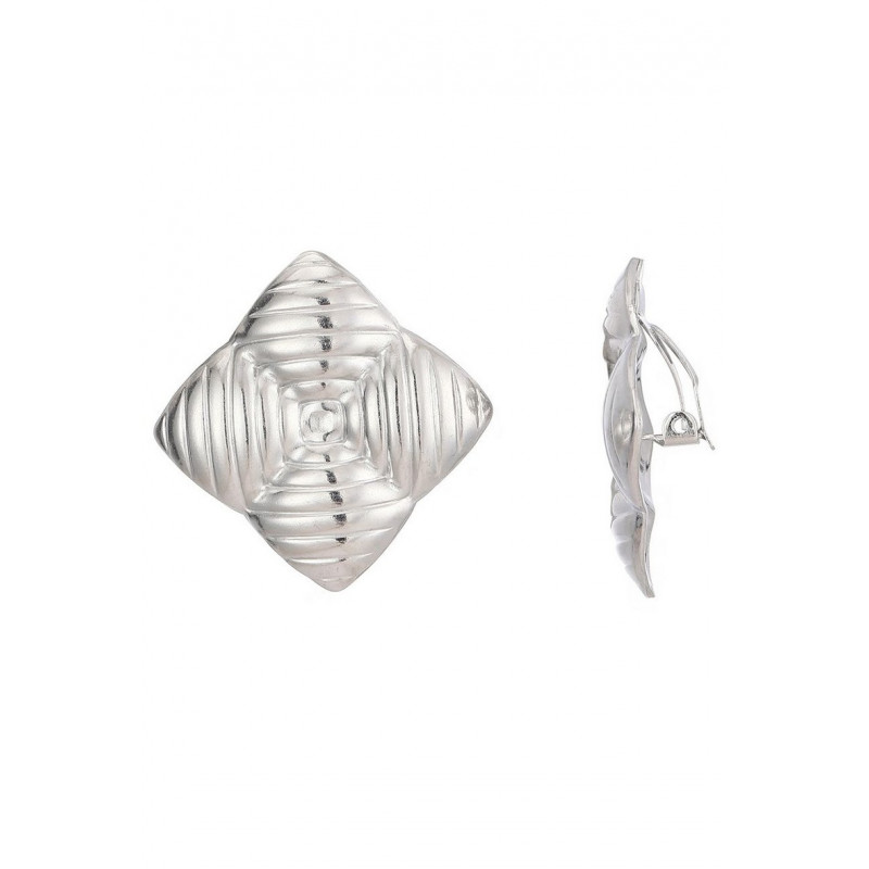 Zorione - Boucle d'oreille clip Argentée