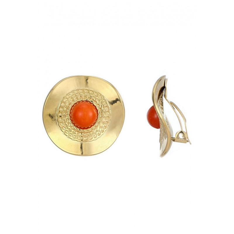Zlata - Boucle d'oreille clip Orange