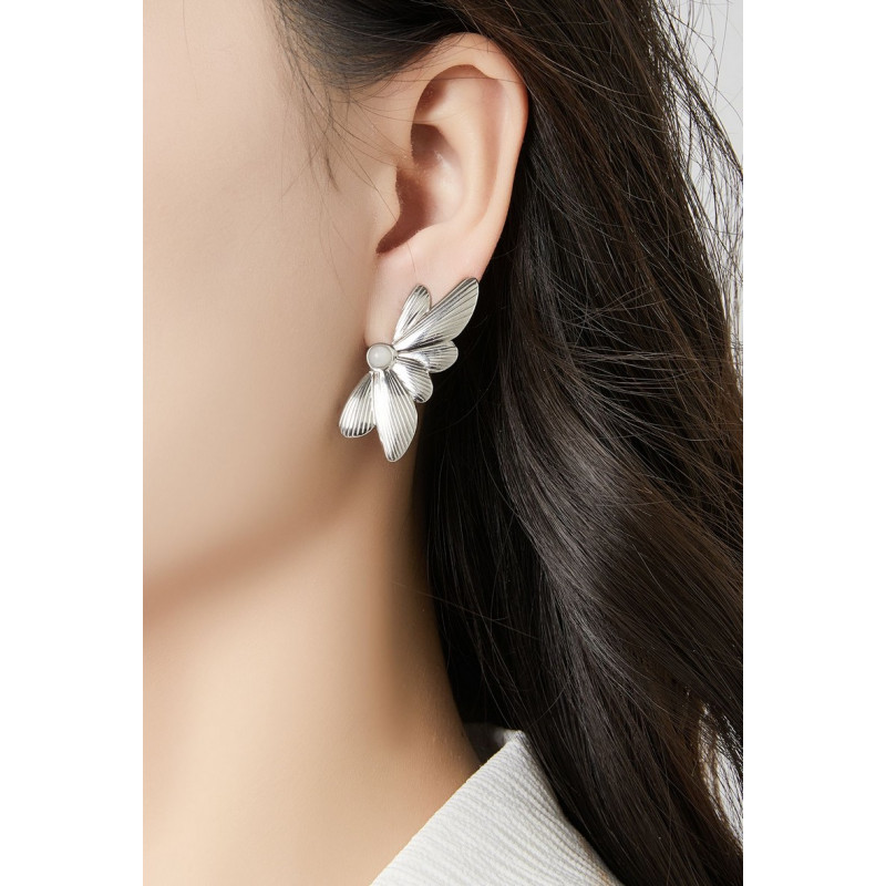 Zareen - Boucle d'oreille clip Argentée