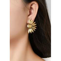 Zaharinka - Boucle d'oreille clip Dorée