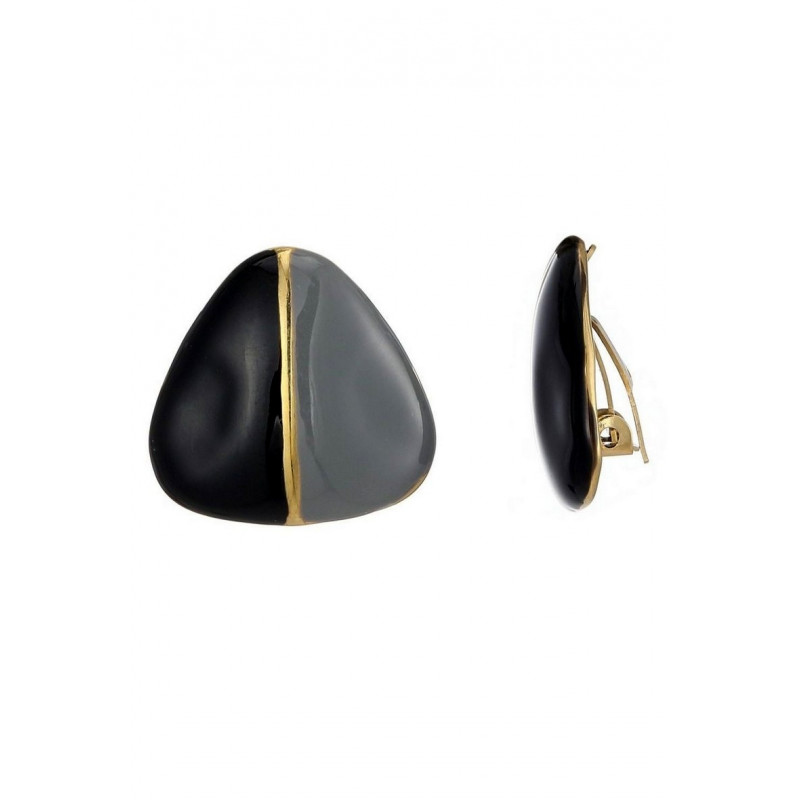 Zelde - Boucle d'oreille clip Noire