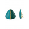 Zelde - Boucle d'oreille clip Verte