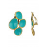 Zella - Boucle d'oreille clip Turquoise