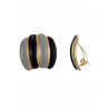 Zelma - Boucle d'oreille clip Noire