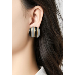 Zelma - Boucle d'oreille clip Orange