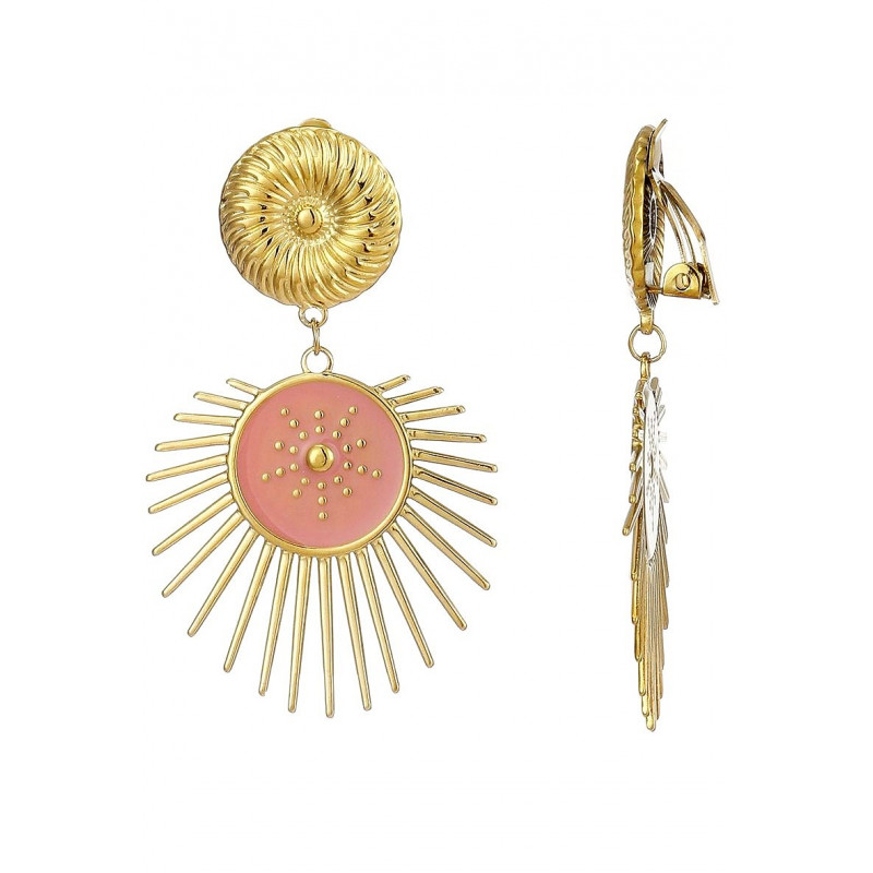 Zeynep - Boucle d'oreille clip Rose