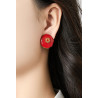 Zenovia - Boucle d'oreille clip Bleue
