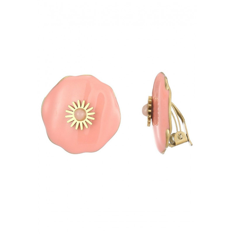 Zenovia - Boucle d'oreille clip Rose