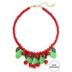 Katty - Collier Cerise